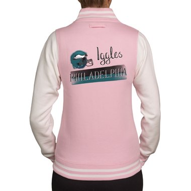 Damen College Jacke - American Football Team-Kollektion rosa-Chief-Kansas XS