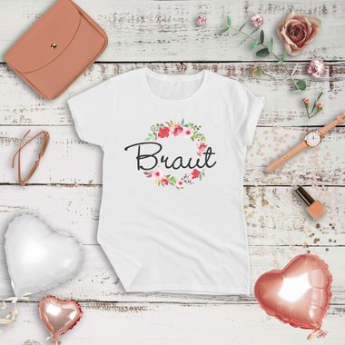 JGA Damen T-Shirt - Braut & Team Braut - Fr den gesamten Junggesellinnenabschied