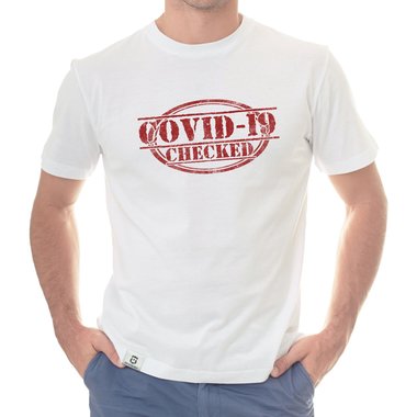 Herren und Damen Fun-Shirts - Covid-19 checked - Gegen den Virus