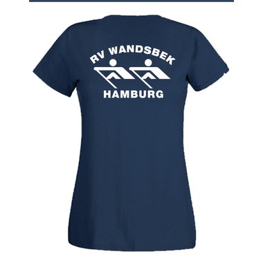Damen T-Shirt RV Wandsbek S V-Ausschnitt Wei Ja
