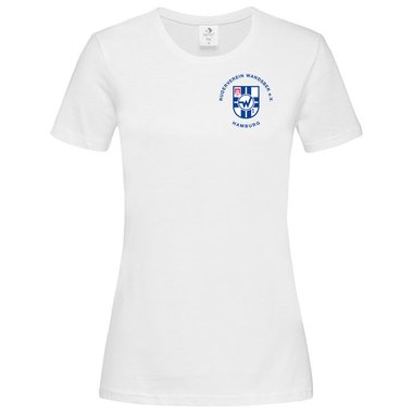 Damen T-Shirt RV Wandsbek S V-Ausschnitt Wei Ja