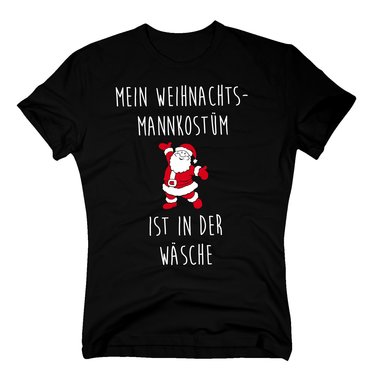 T-Shirt Mein Weihnachtsmannkostm ist in der Wsche rot-weiss XXXL