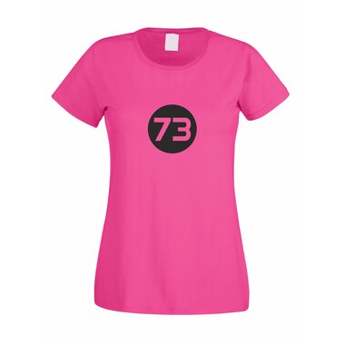 Damen T-Shirt 73 The Big Bang Theory fuchsia-apfelgruen L