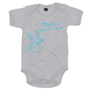 Baby Body - Mamas kleiner hase weiss-cyan 68-80