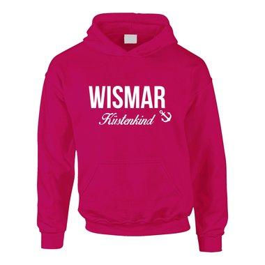 Kinder Hoodie Wismar Kstenkind schwarz-weiss 98-104