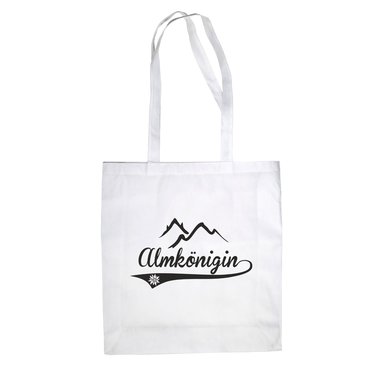 Baumwolltasche Jutebeutel Almknigin ski blau