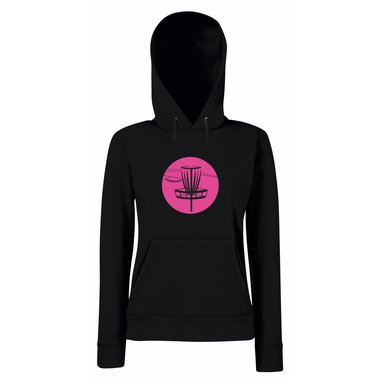 Damen Hoodie - DISC Golf schwarz-weiss XS