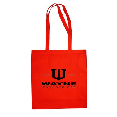 Baumwolltasche Jutebeutel -- Wayne Enterprises fuchsia-weiss