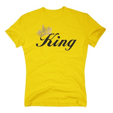 Herren T-Shirt - King orange S