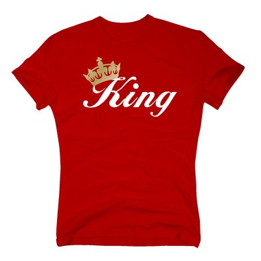 Herren T-Shirt - King orange S