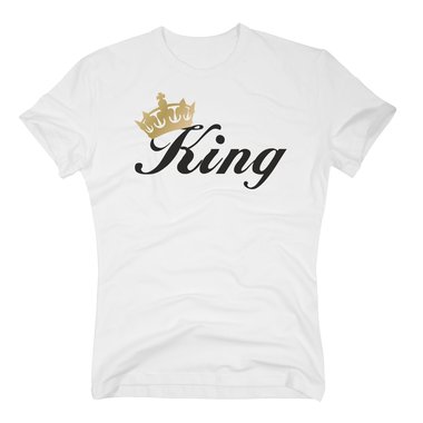 Herren T-Shirt - King orange S