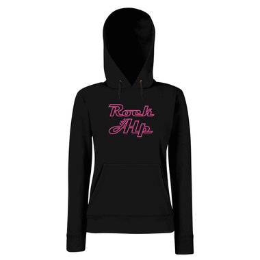 Damen Hoodie - Rock the Alp grau-schwarz M