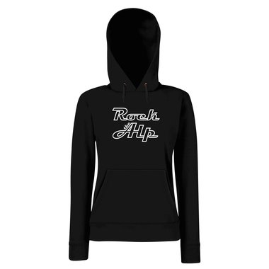 Damen Hoodie - Rock the Alp grau-schwarz M