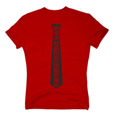 Herren T-Shirt - Mein Junggesellenabschied rot M