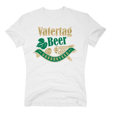 Herren T-Shirt -- Vatertag Beer weiss-gruen XXXL