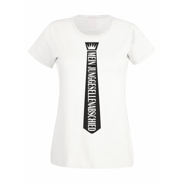 JGA Krawatte - Damen T-Shirt - Mein Junggesellenabschied weiss-schwarz XXL