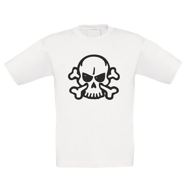 T-Shirt Kinder Halloween - Bse Totenkopf mit Knochen