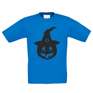 T-Shirt Kinder Halloween - Krbis mit einem Hexenhut