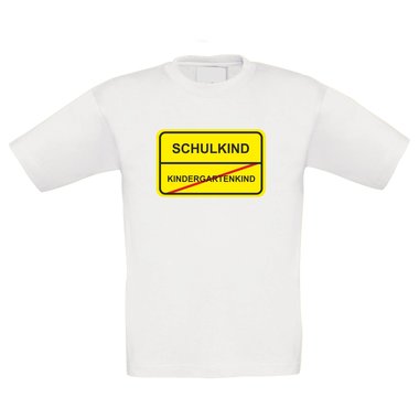 Kinder T-Shirt - Schulkind Schild