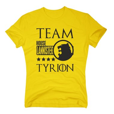 Herren T-Shirt - Team TYRION von House Lannister dunkelblau-gelb 4XL