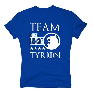 Herren T-Shirt - Team TYRION von House Lannister dunkelblau-gelb 4XL