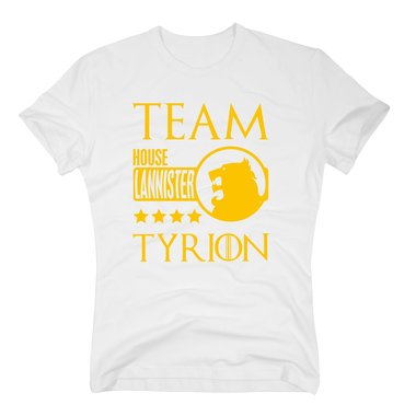 Herren T-Shirt - Team TYRION von House Lannister dunkelblau-gelb 4XL