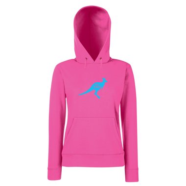 Damen Hoodie - Australia 100% Aussie fuchsia-weiss L