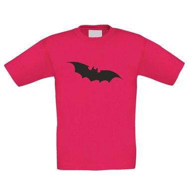 T-Shirt Kinder Halloween - Fledermaus dunkelblau-glow 110-116