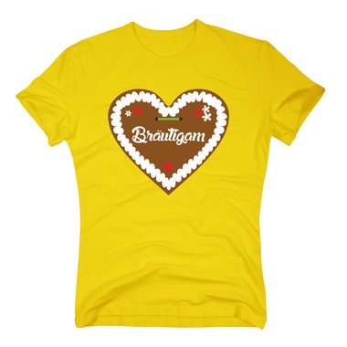 T-Shirt Brutigam Junggesellenabschied Lebkuchen Herz