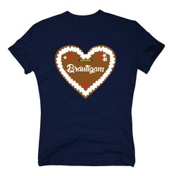 T-Shirt Brutigam Junggesellenabschied Lebkuchen Herz