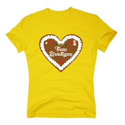 T-Shirt Team Brutigam Junggesellenabschied Lebkuchen Herz