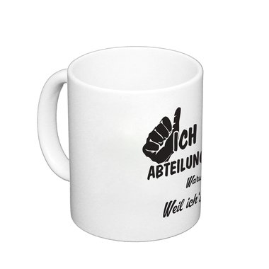 Kaffeebecher - Ich bin Abteilungsleiter apfelgruen