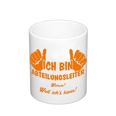 Kaffeebecher - Ich bin Abteilungsleiter apfelgruen