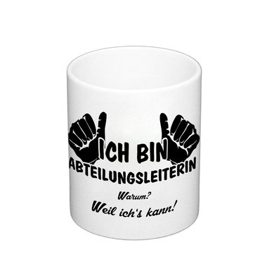 Kaffeebecher - Ich bin Abteilungsleiterin apfelgruen