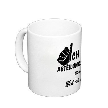 Kaffeebecher - Ich bin Abteilungsleiterin apfelgruen