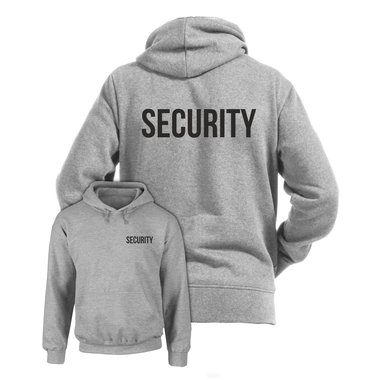 Security Bekleidung - Herren Hoodie - beidseitig bedruckt schwarz-weiss XXXL