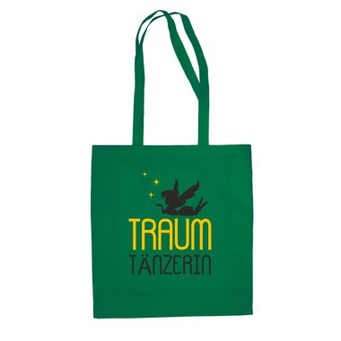 Traum Tnzerin - Baumwolltasche weiss-gold