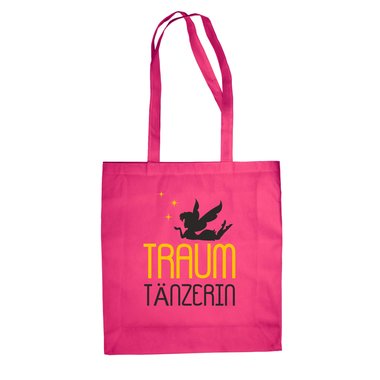 Traum Tnzerin - Baumwolltasche weiss-gold