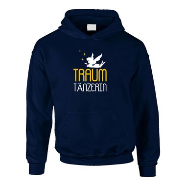 Traum Tnzerin - Kinder Hoodie grau-gold 98-104