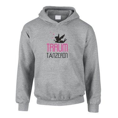 Traum Tnzerin - Kinder Hoodie grau-gold 98-104