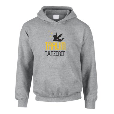 Traum Tnzerin - Kinder Hoodie grau-gold 98-104