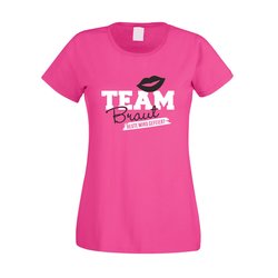 Team Braut Shirt Damen - TEAM BRAUT - heute wird gefeiert