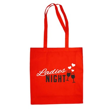 Baumwolltasche - Ladies Night Herzen