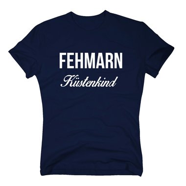 Herren T-Shirt Fehmarn Kstenkind dunkelblau-weiss 4XL