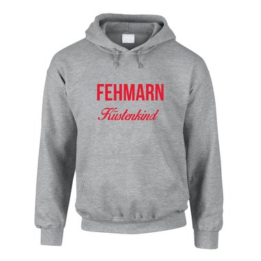 Herren Hoodie - Fehmarn Kstenkind schwarz-rot 4XL