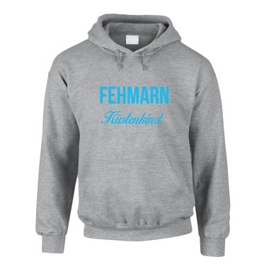 Herren Hoodie - Fehmarn Kstenkind schwarz-weiss XXXL