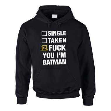 Batman Pullover - Herren - Single Taken Fuck You Im Batman grau XXL