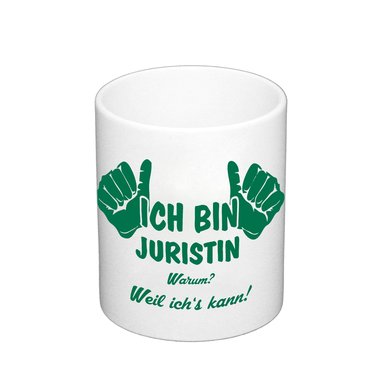 Kaffeebecher - Ich bin Juristin apfelgruen