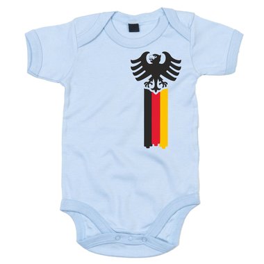 Baby Body - Deutschland Adler grau-schwarz 62-68