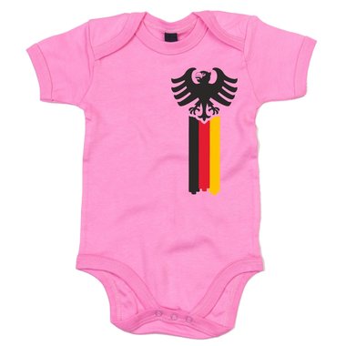 Baby Body - Deutschland Adler grau-schwarz 62-68